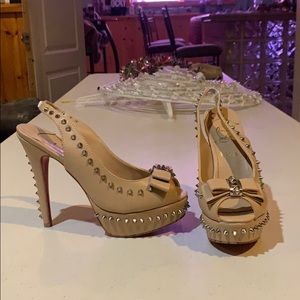 Fake Christian Louboutin Studded Pumps